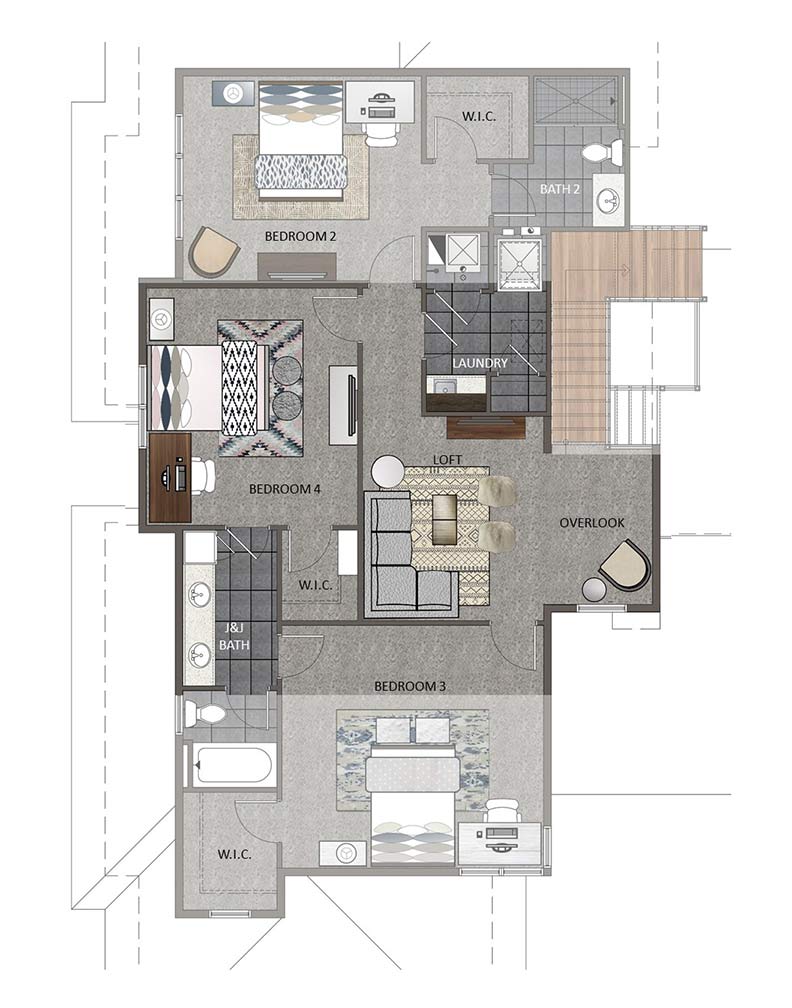 Upper Level - Bedroom 4 Option
